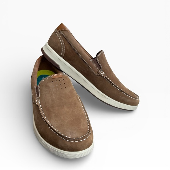 Florsheim Crossover Moc Toe Slip on Loafers Men's Size 10 Brown - Picture 10 of 15